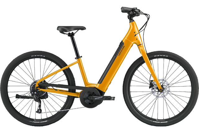 Orange Cannondale Adventure Neo e-bike